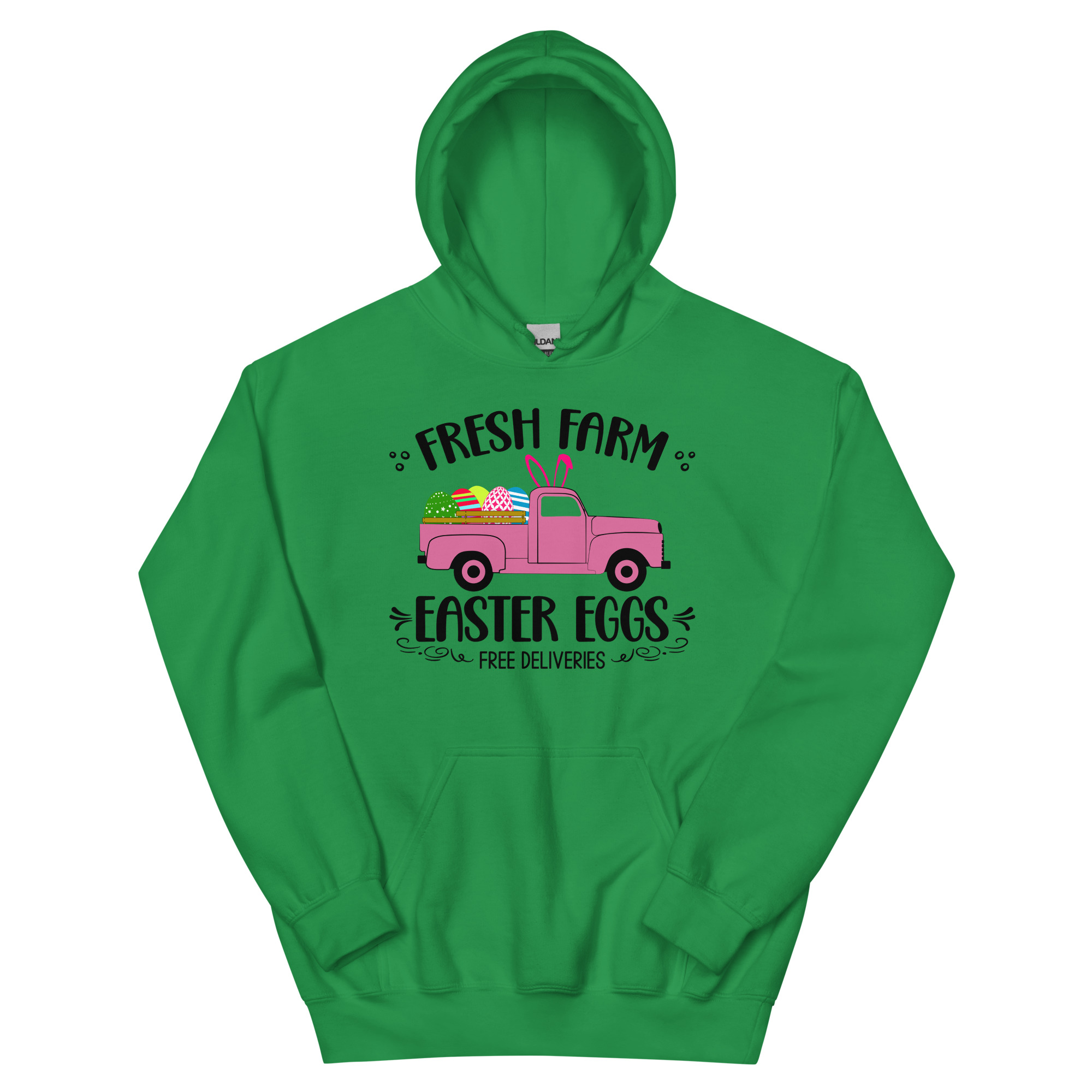easter farm fresh truck unisex hoodie