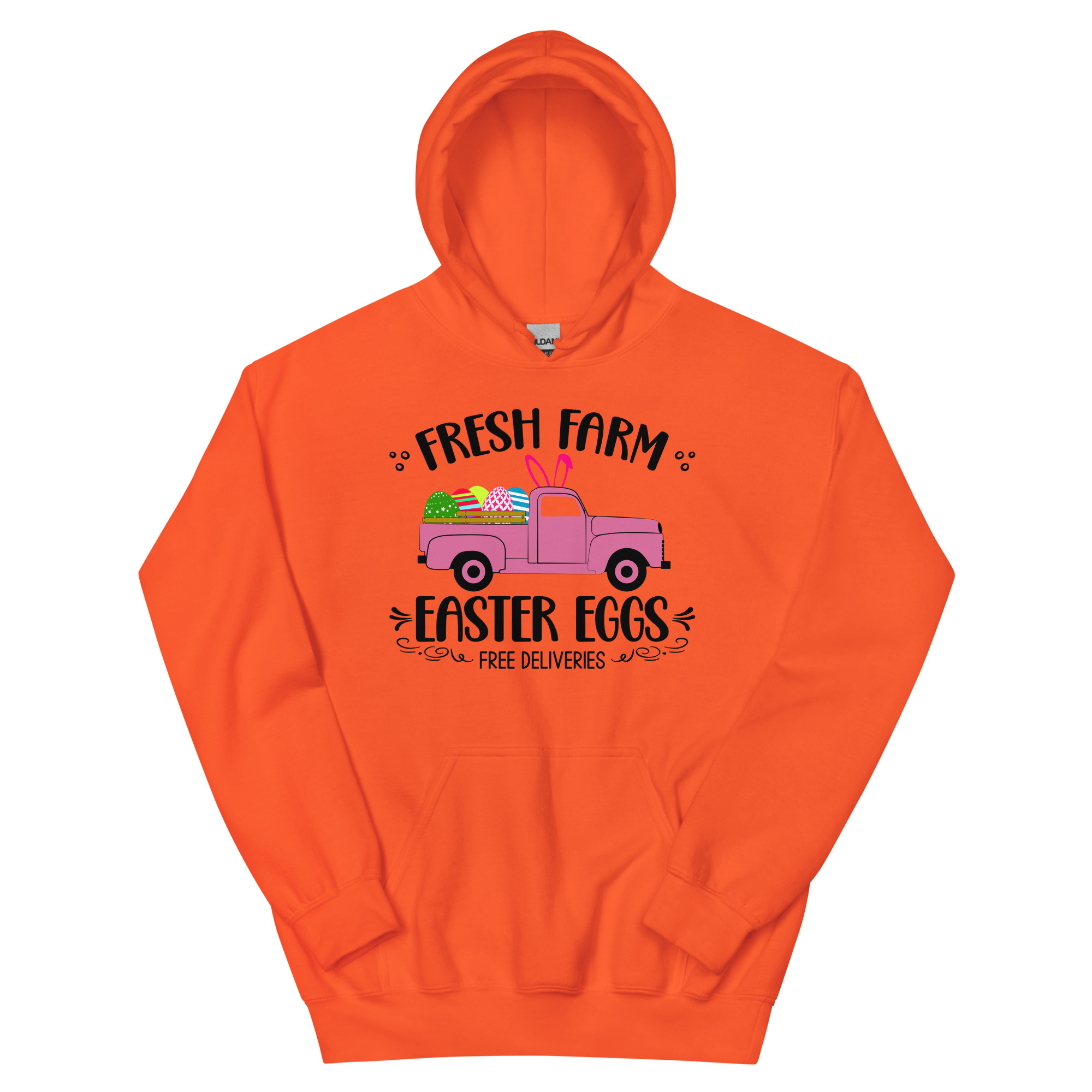 easter farm fresh truck unisex hoodie