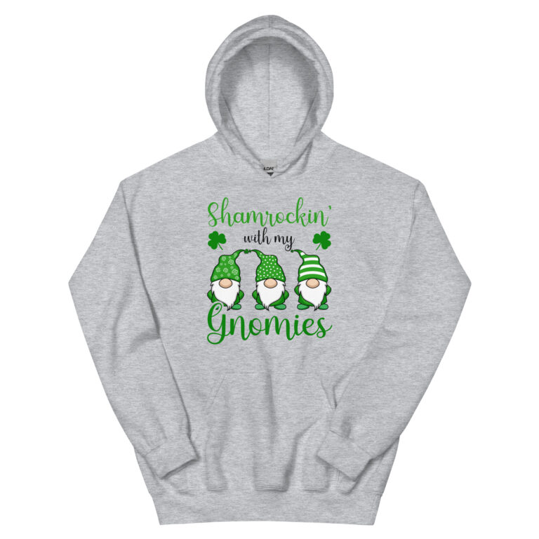 Shamrockin’ with my gnomies, paddys pub, St. Patrick's Day Unisex Hoodie