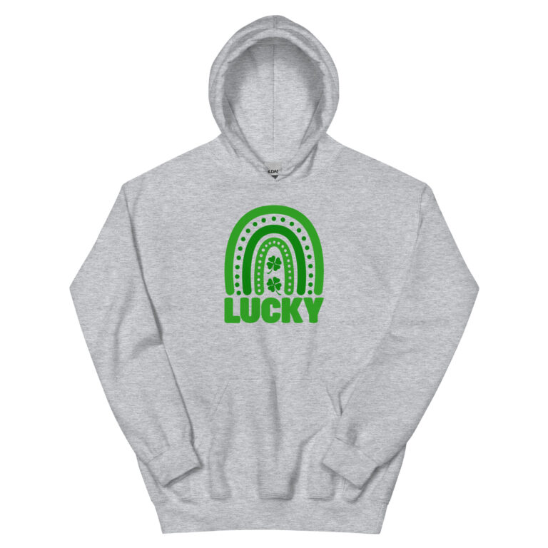 Lucky Boho Rainbow, blessed, Happy St. Patrick's Day Unisex Hoodie