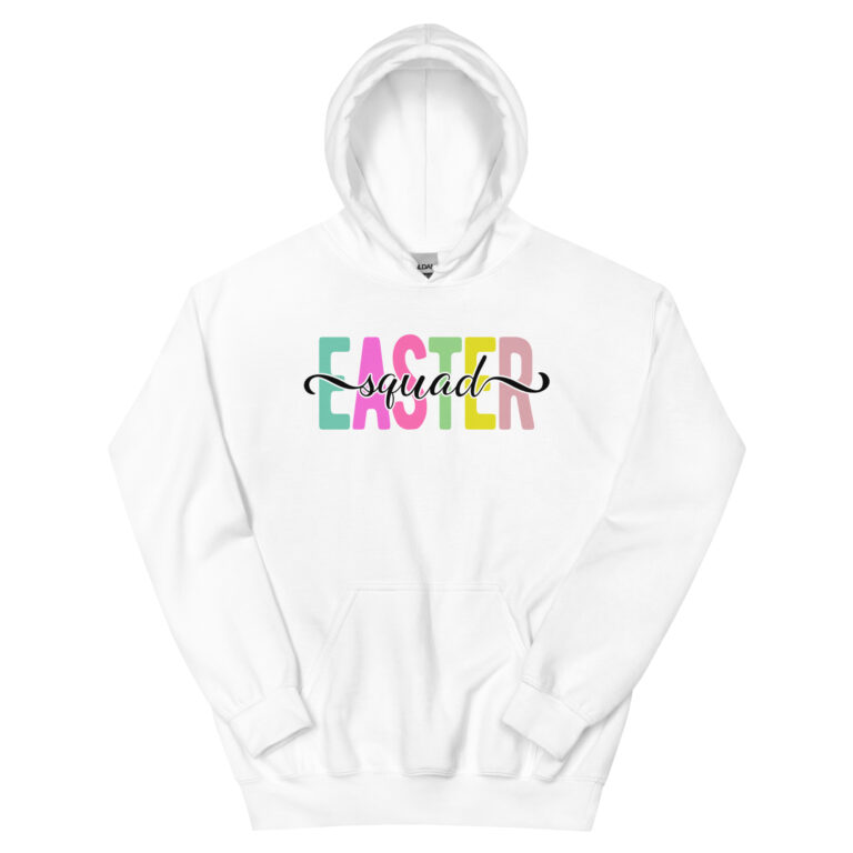 Easter Squad text print, Easter day Unisex Hoodie