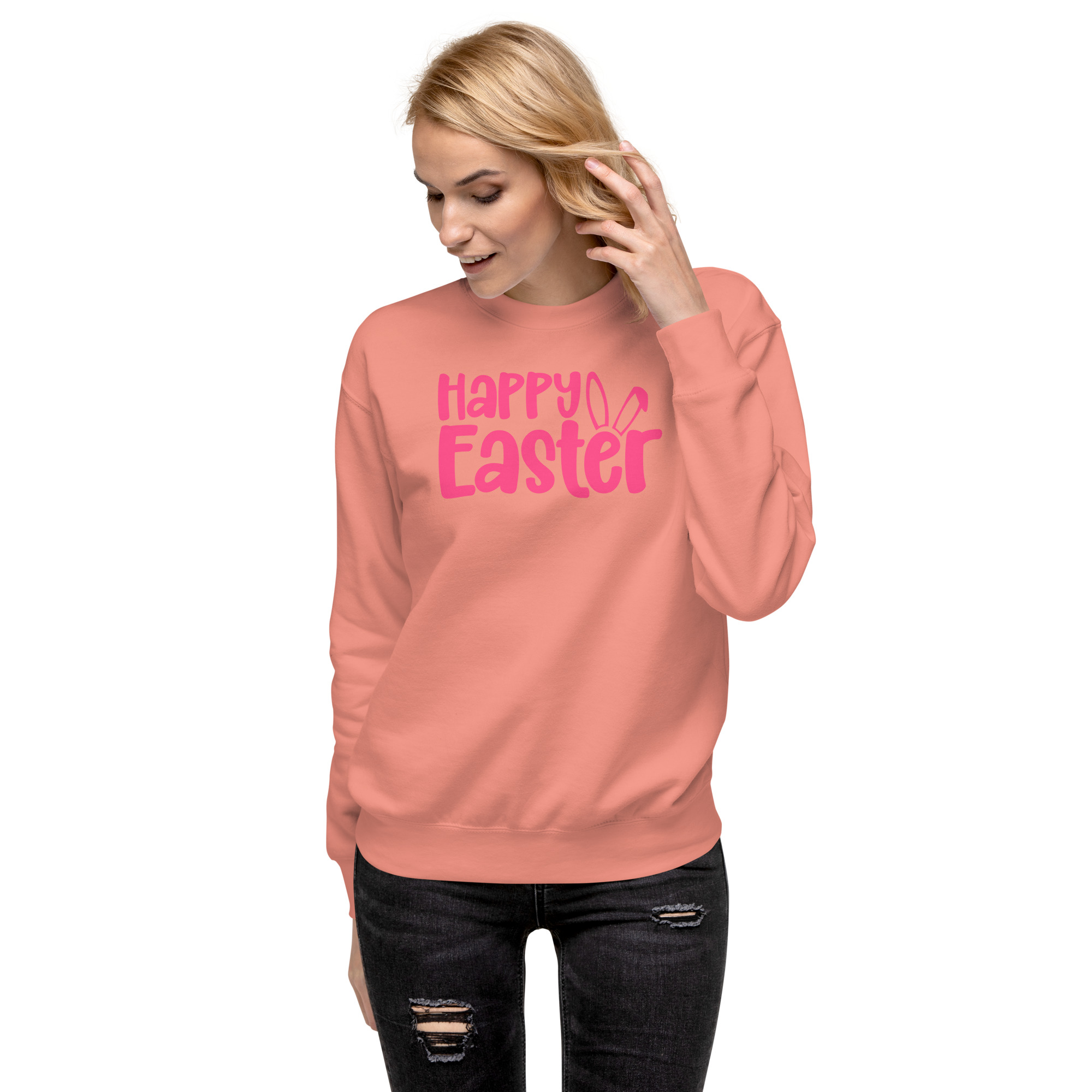 happy easter unisex premium sweatshirt