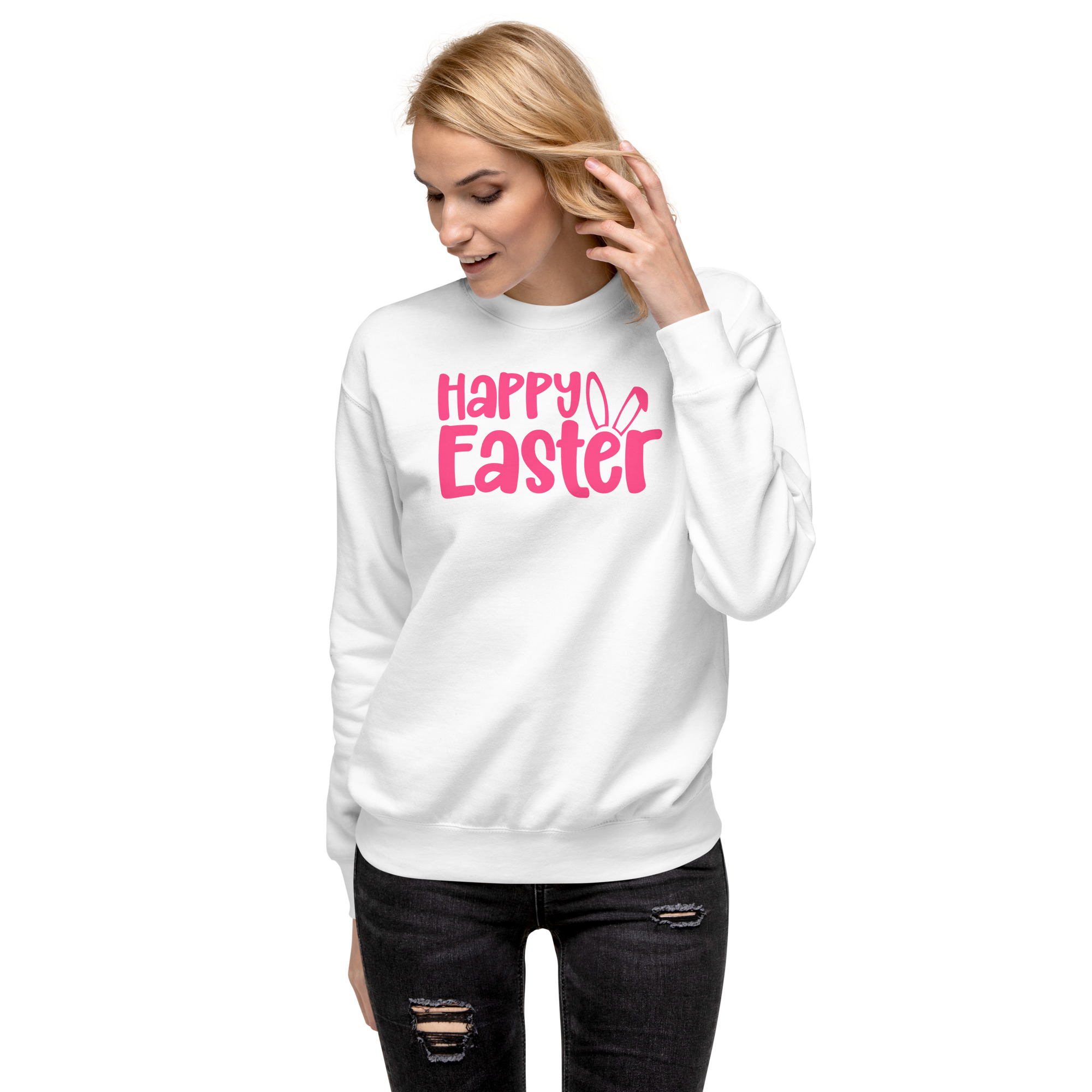 happy easter unisex premium sweatshirt