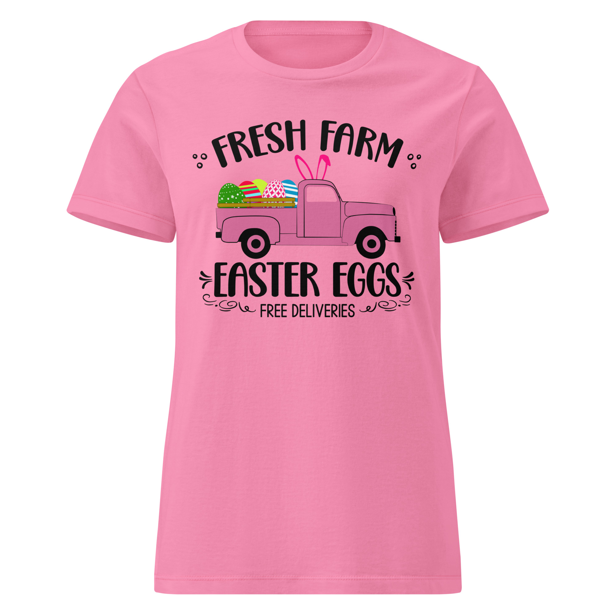 easter farm fresh truck women’s basic softstyle t shirt