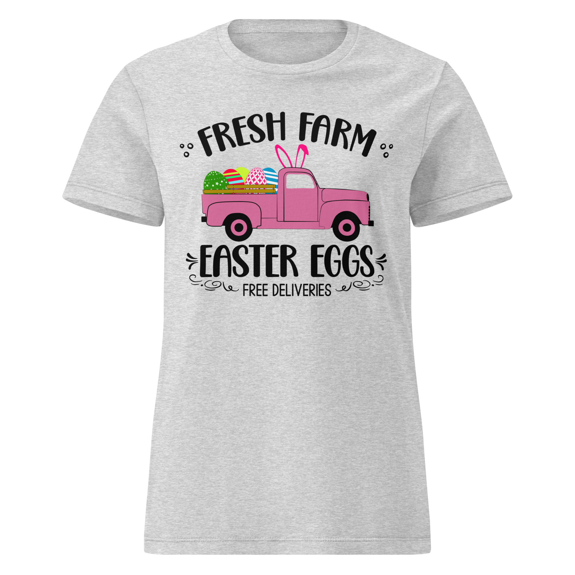 easter farm fresh truck women’s basic softstyle t shirt