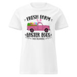 easter farm fresh truck women’s basic softstyle t shirt