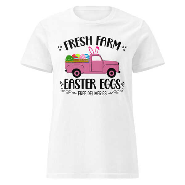 easter farm fresh truck women’s basic softstyle t shirt