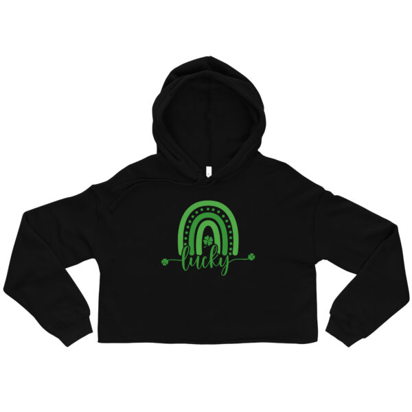 st. patrick's day crop hoodie