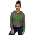 st. patrick's day crop hoodie
