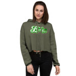 st. patrick's day crop hoodie