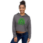 st. patrick's day crop hoodie