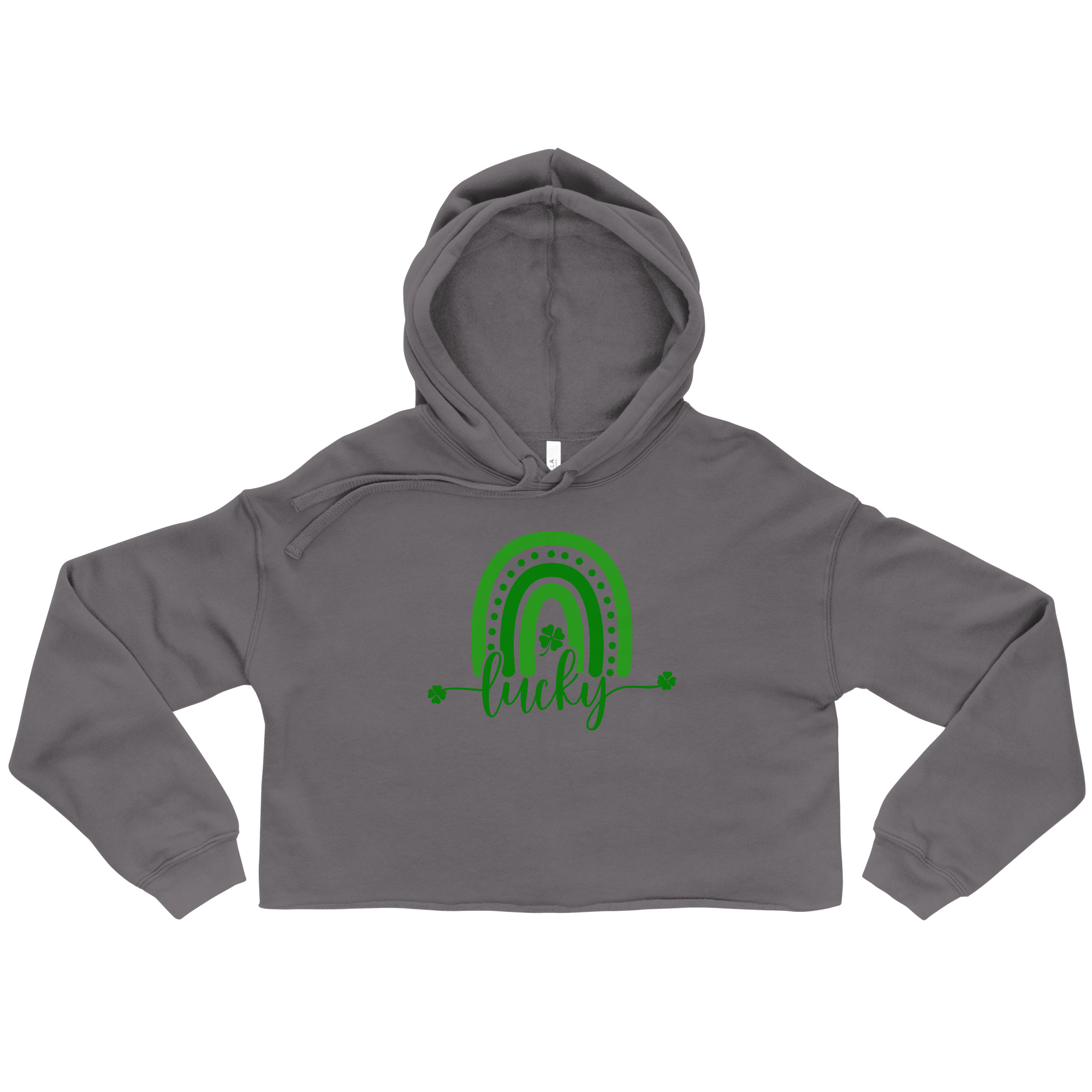 st. patrick's day crop hoodie
