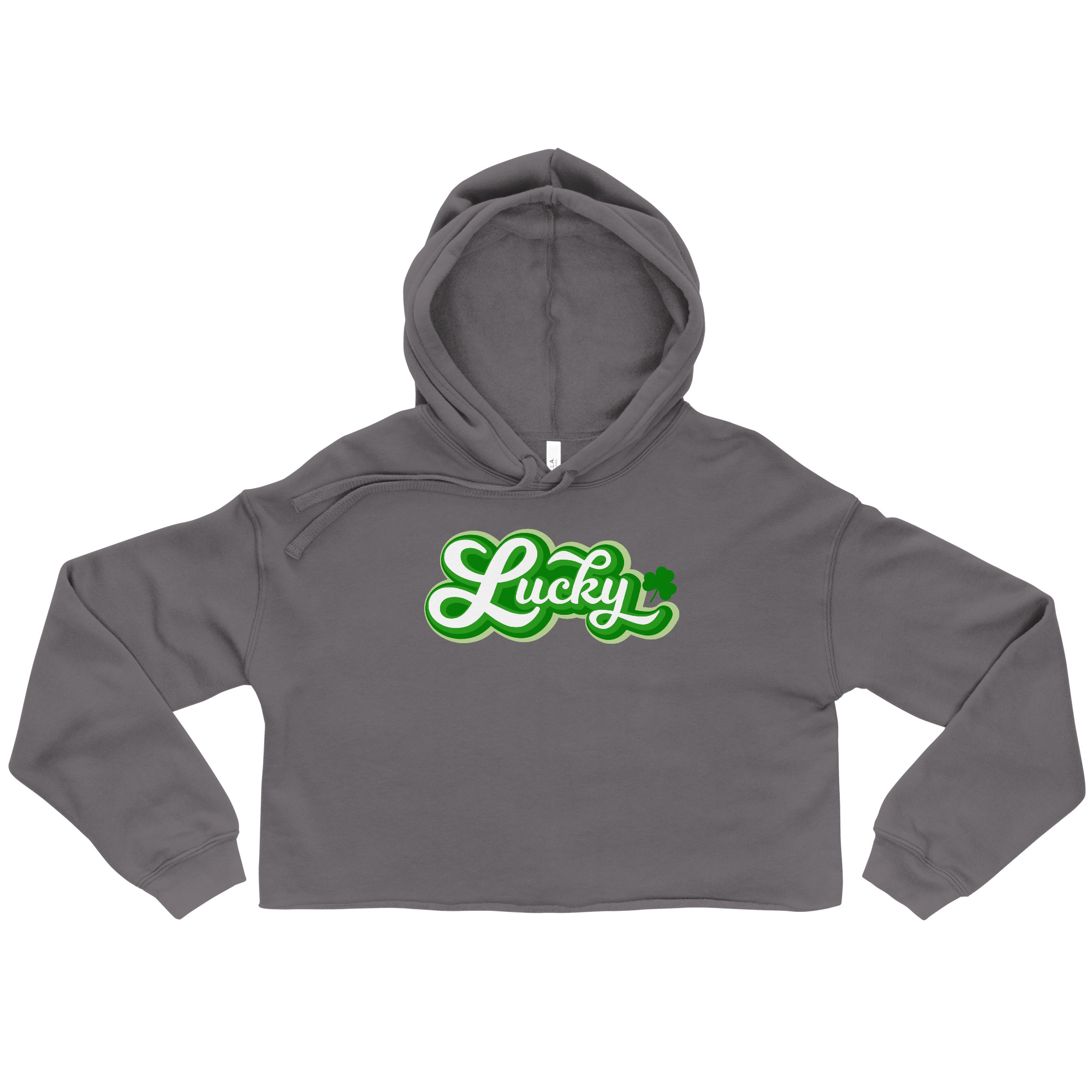 st. patrick's day crop hoodie