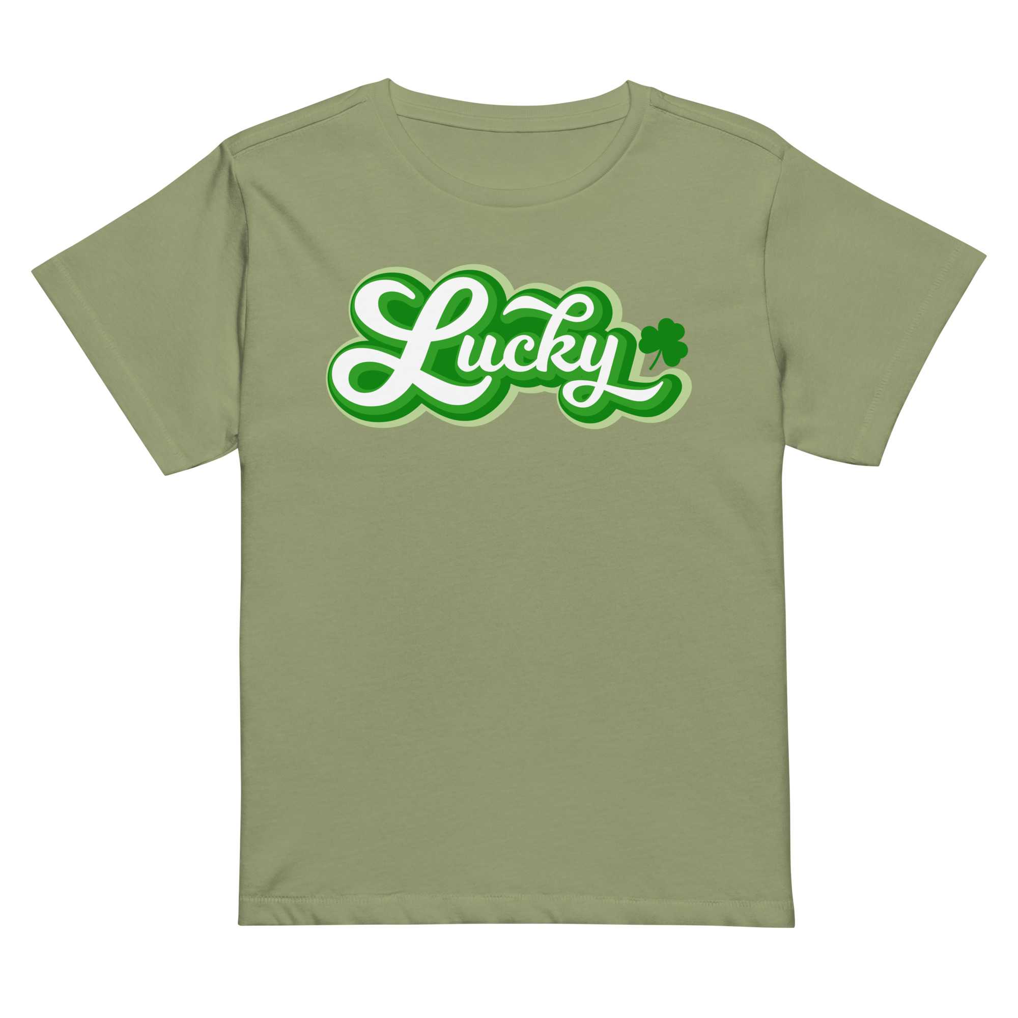 st. patrick's day women’s high waisted t shirt