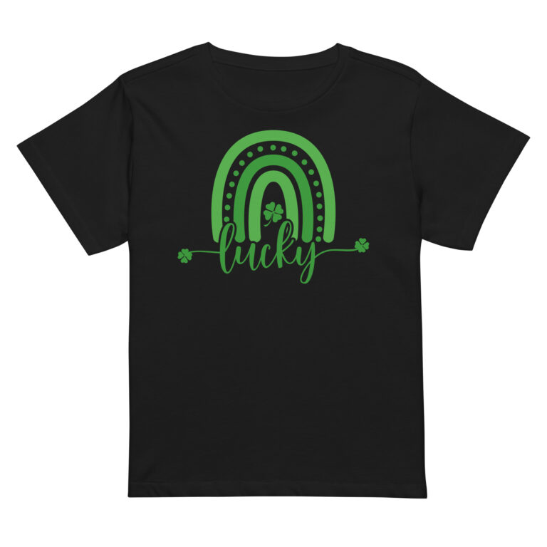 Lucky clover Boho Rainbow, St. Patrick's Day Women’s high-waisted t-shirt