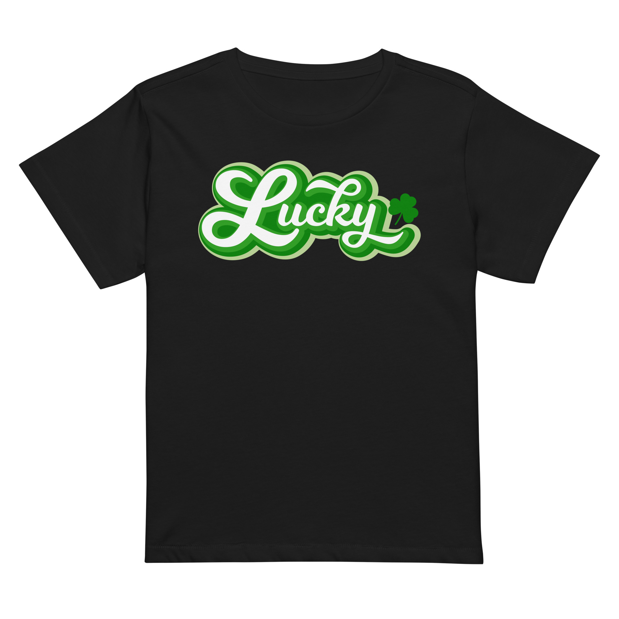 st. patrick's day women’s high waisted t shirt