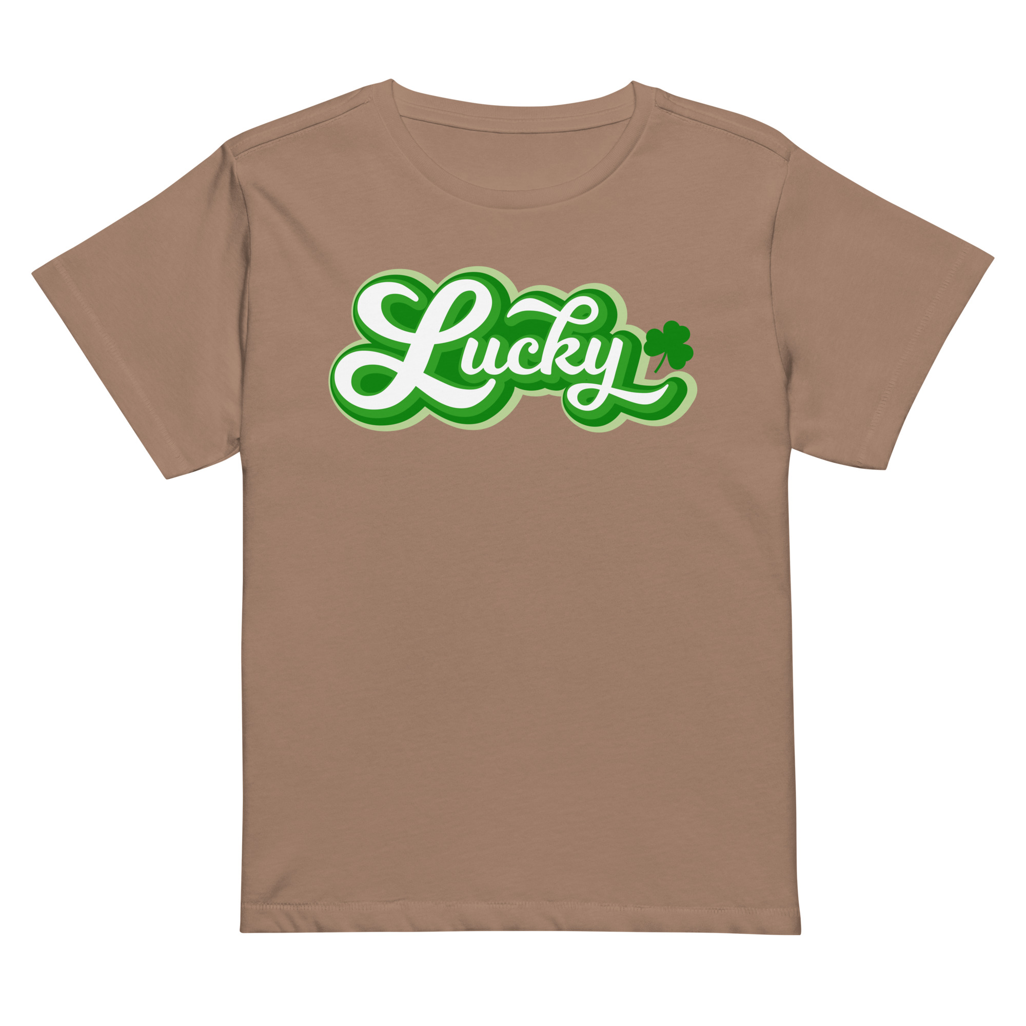 st. patrick's day women’s high waisted t shirt