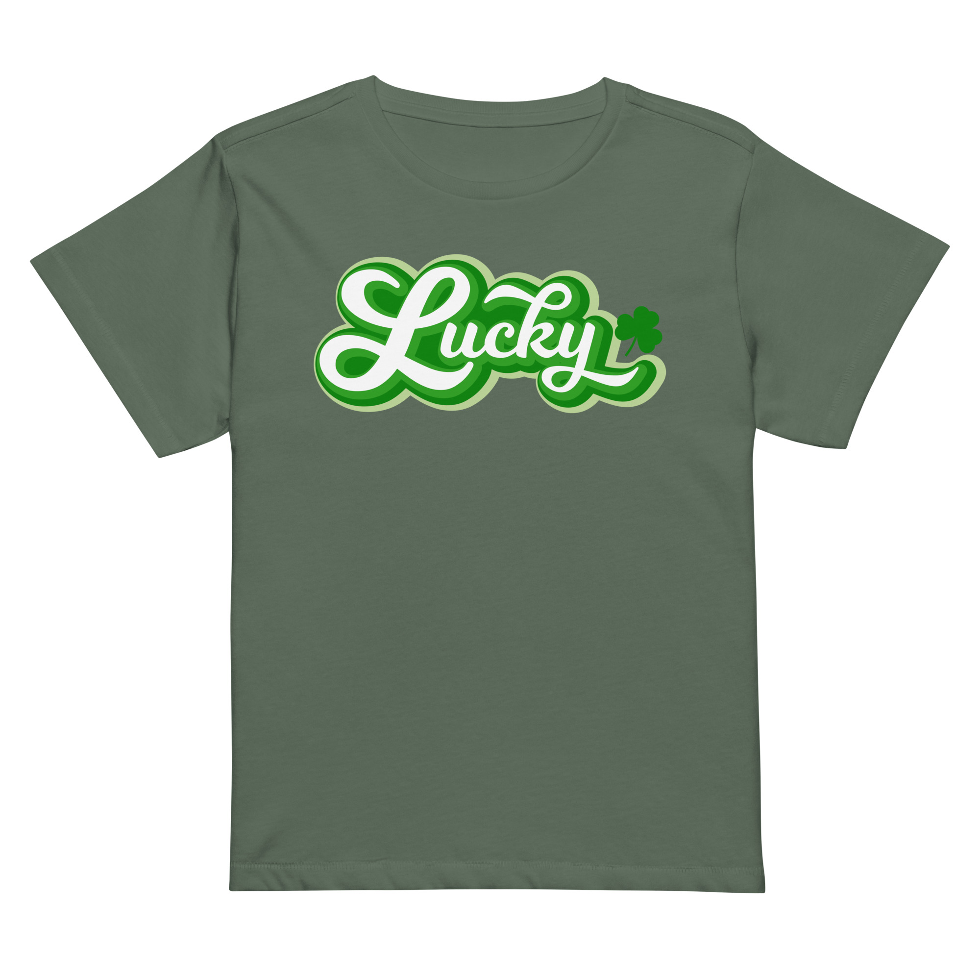 st. patrick's day women’s high waisted t shirt