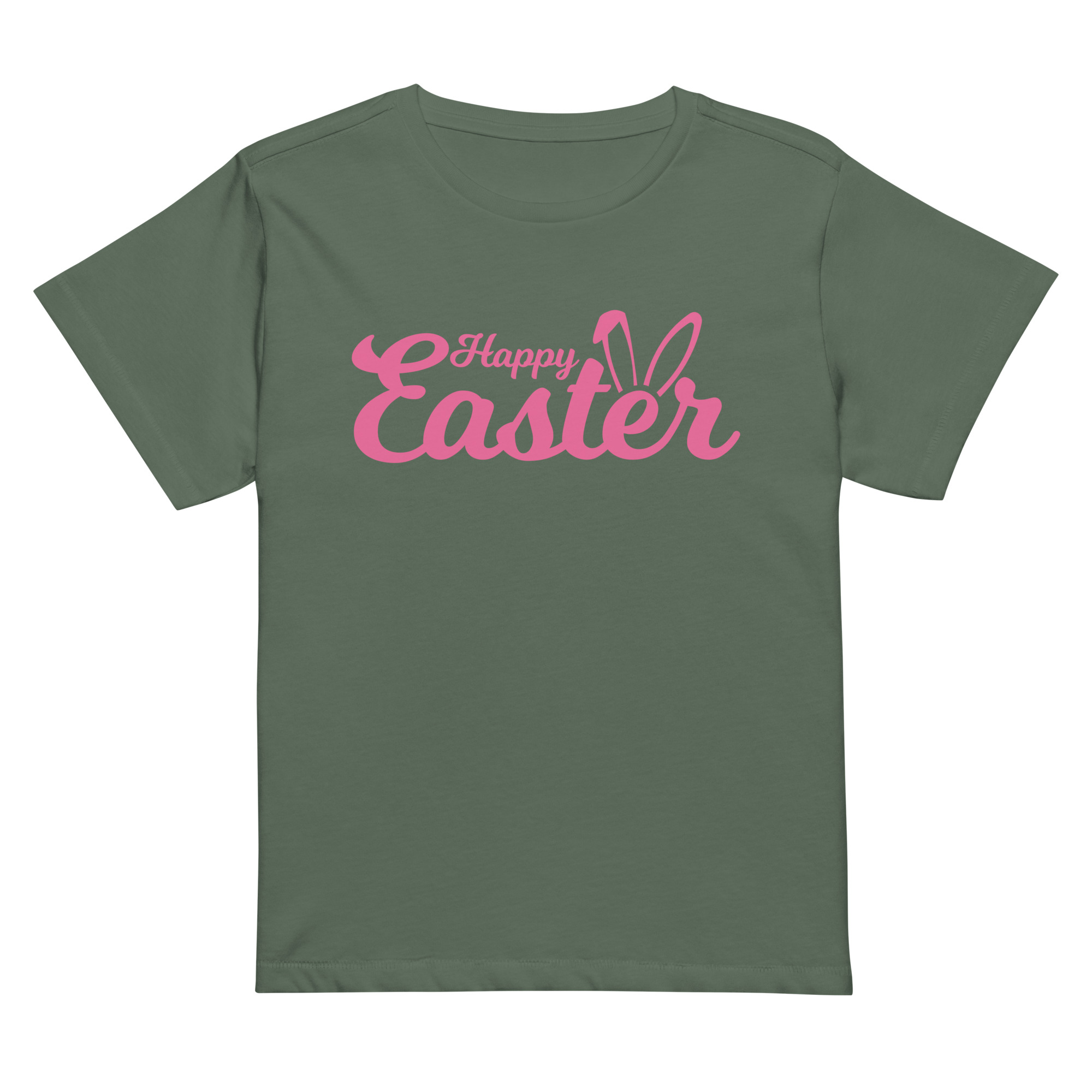 happy easter women’s high waisted t shirt