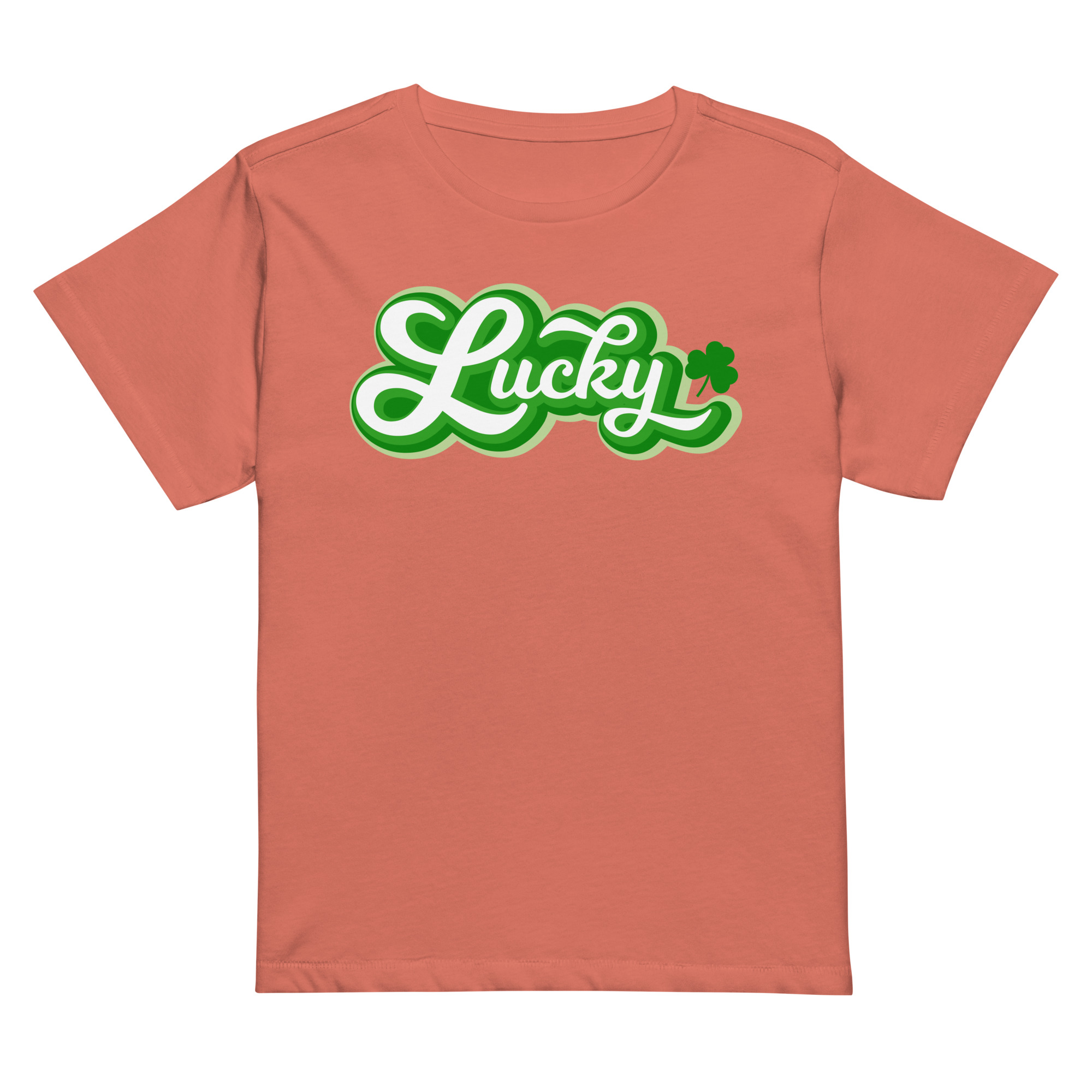 st. patrick's day women’s high waisted t shirt