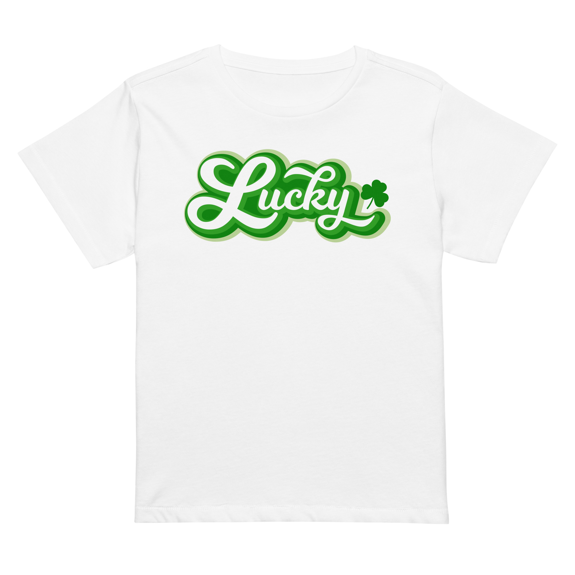 st. patrick's day women’s high waisted t shirt