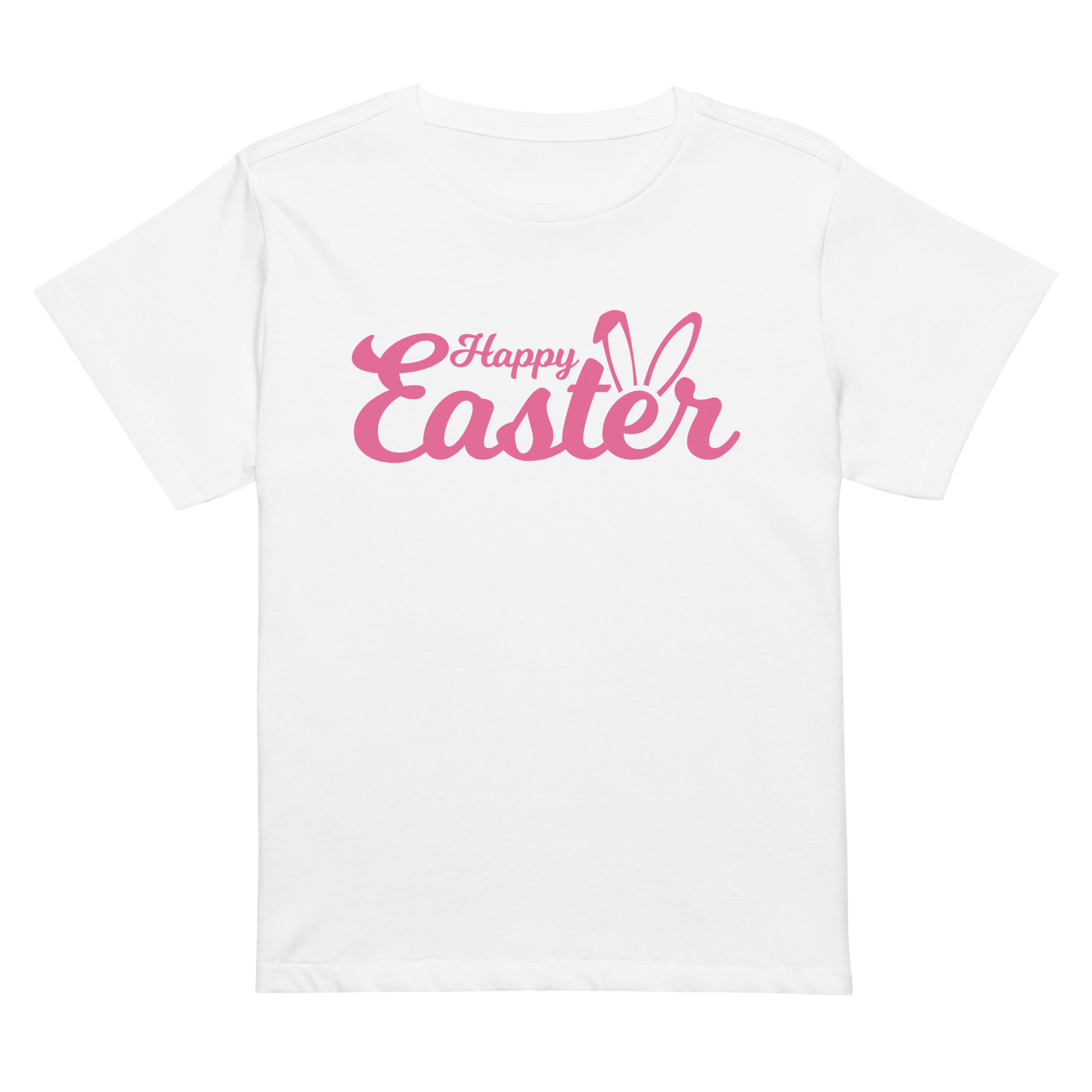 happy easter women’s high waisted t shirt