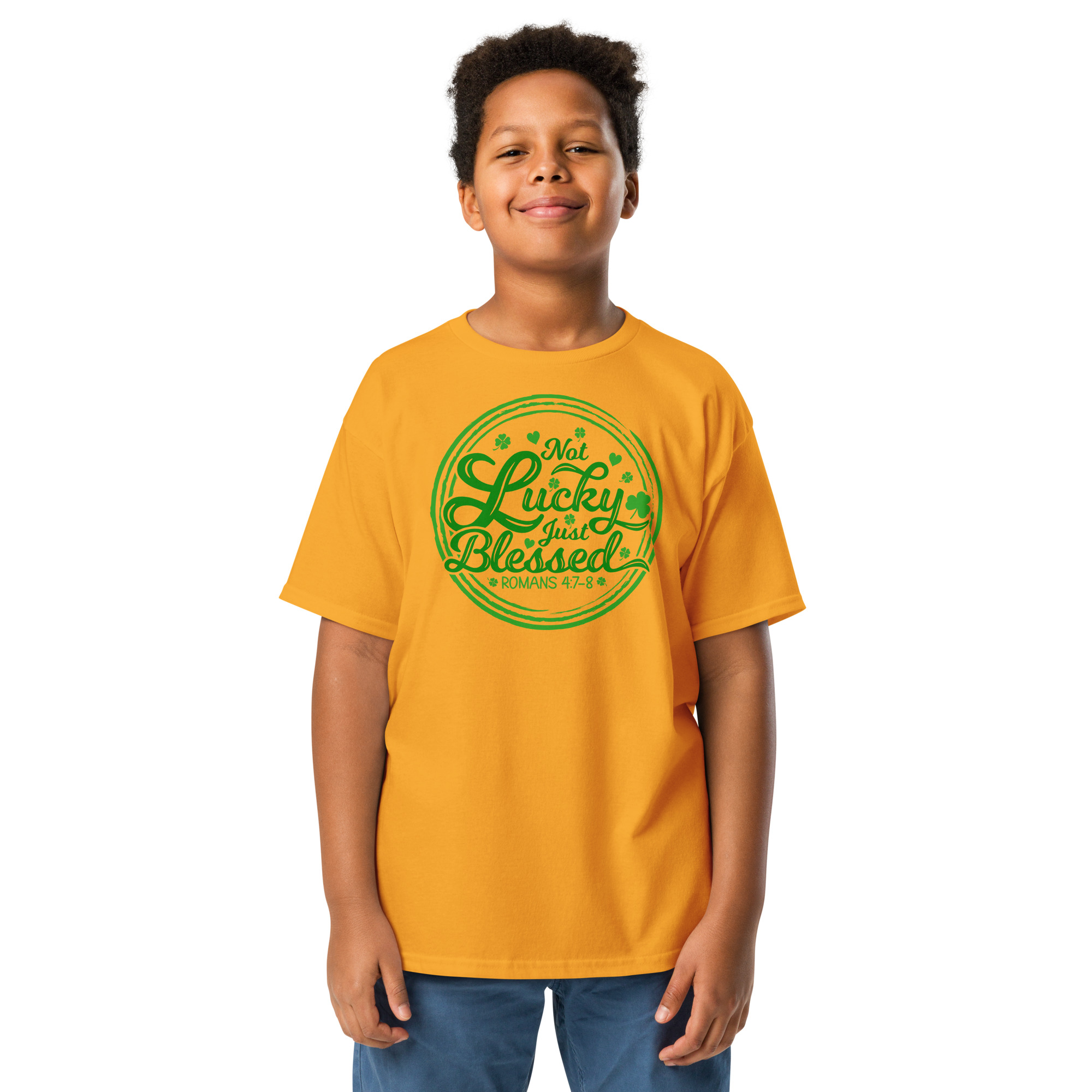 st. patrick's day youth classic tee