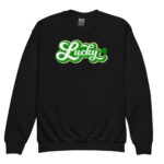 st. patrick's day youth crewneck sweatshirt