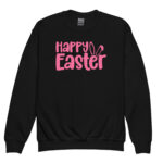happy easter youth crewneck sweatshirt