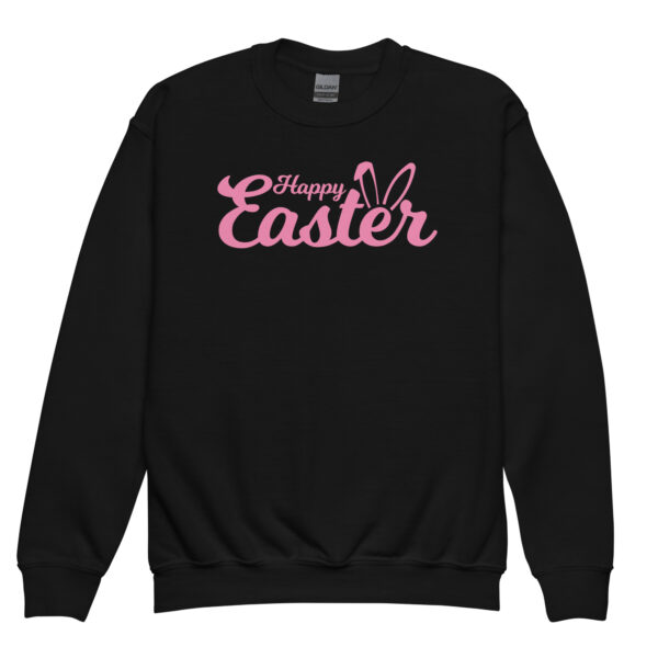 happy easter youth crewneck sweatshirt