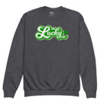 st. patrick's day youth crewneck sweatshirt