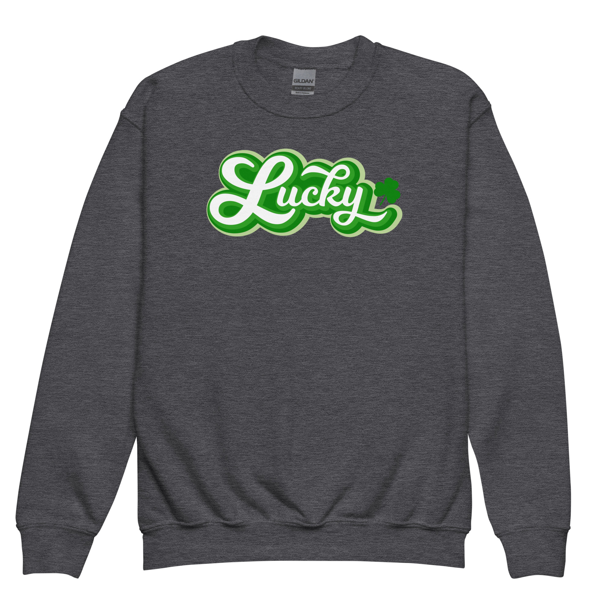 st. patrick's day youth crewneck sweatshirt