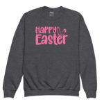 happy easter youth crewneck sweatshirt