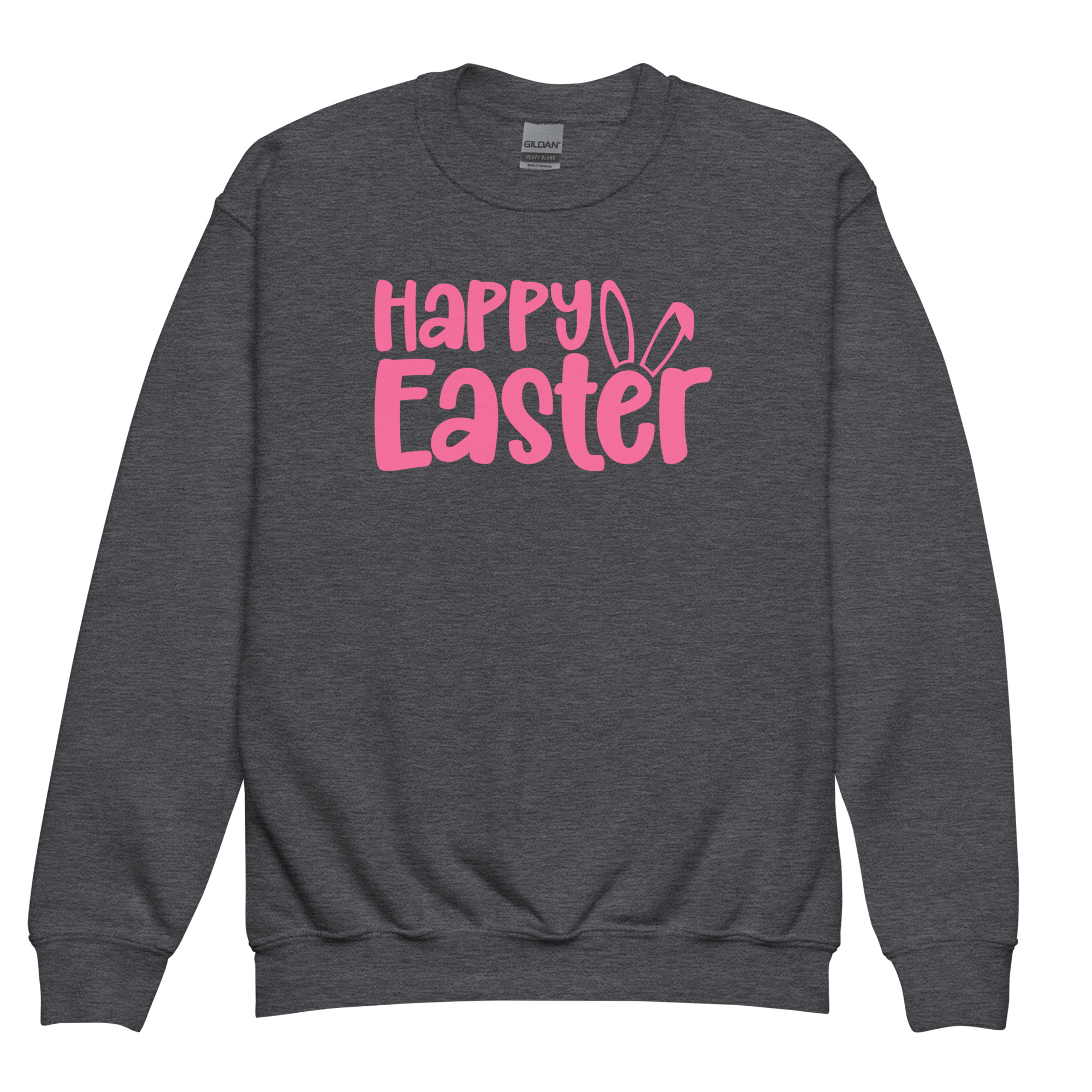 happy easter youth crewneck sweatshirt