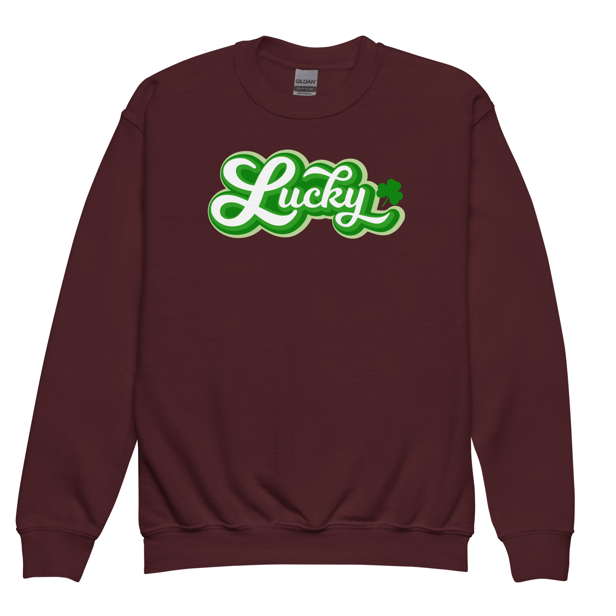 st. patrick's day youth crewneck sweatshirt