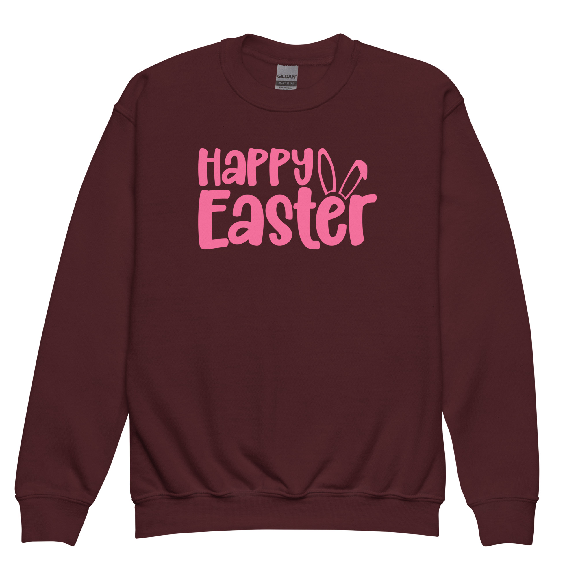 happy easter youth crewneck sweatshirt