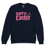 happy easter youth crewneck sweatshirt