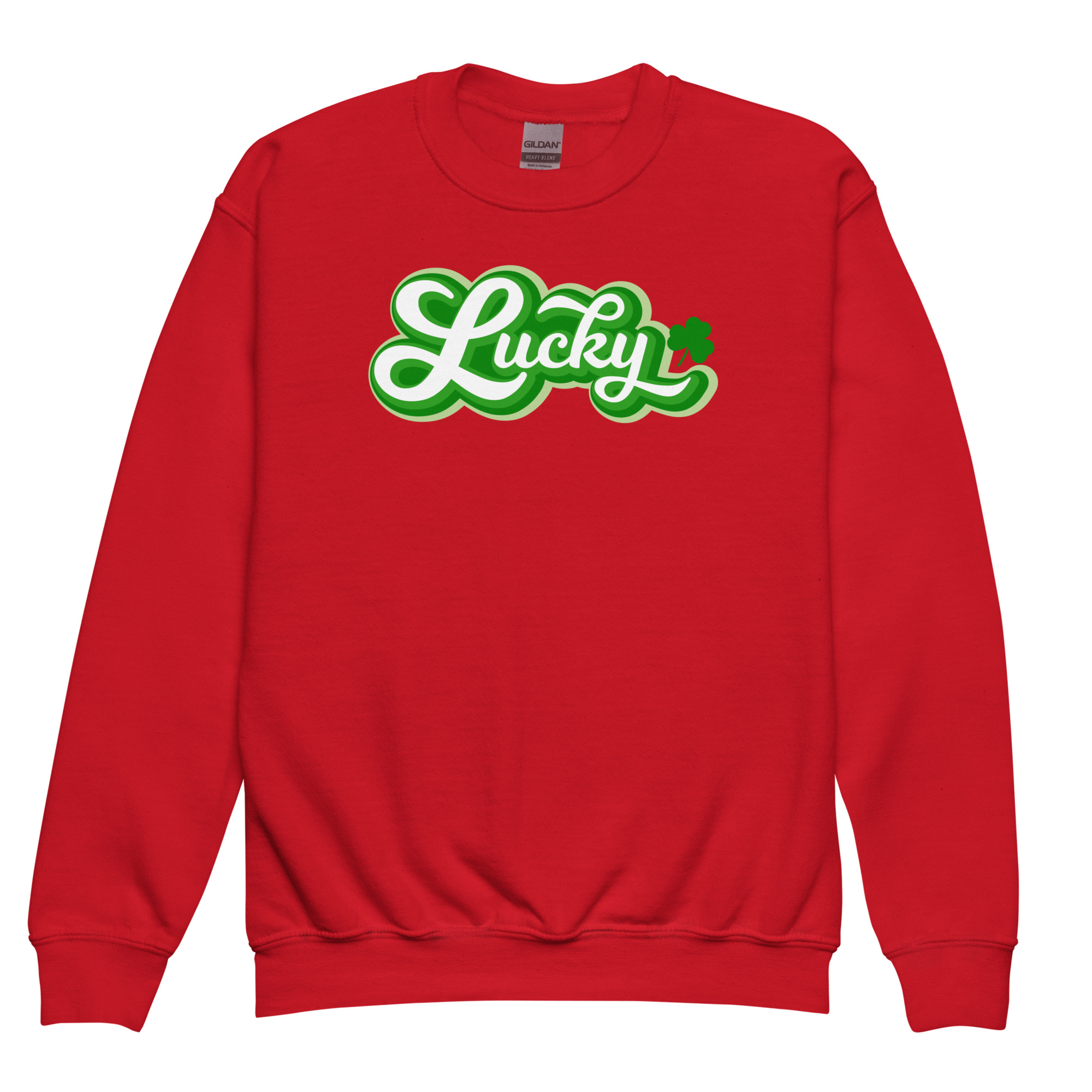 st. patrick's day youth crewneck sweatshirt