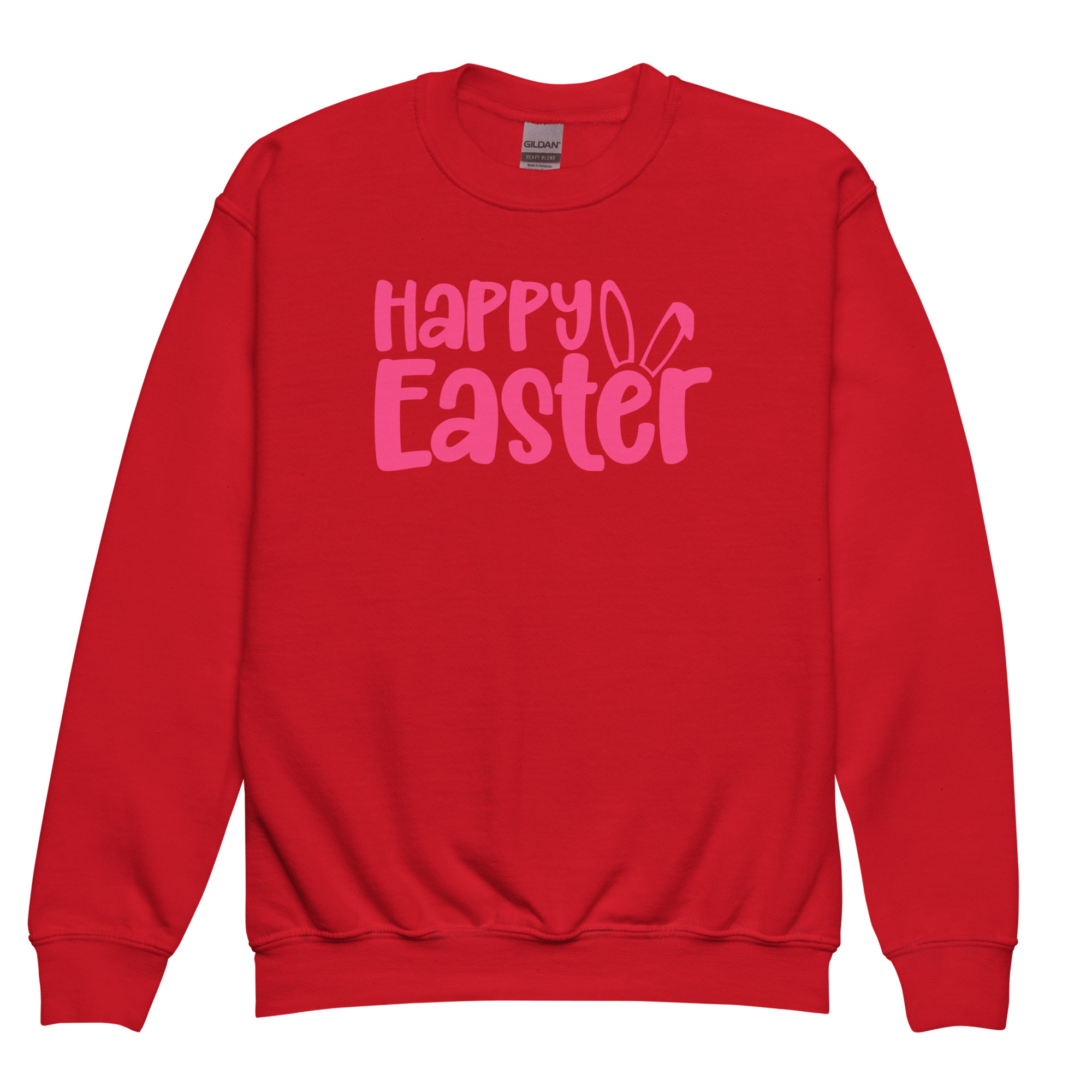 happy easter youth crewneck sweatshirt