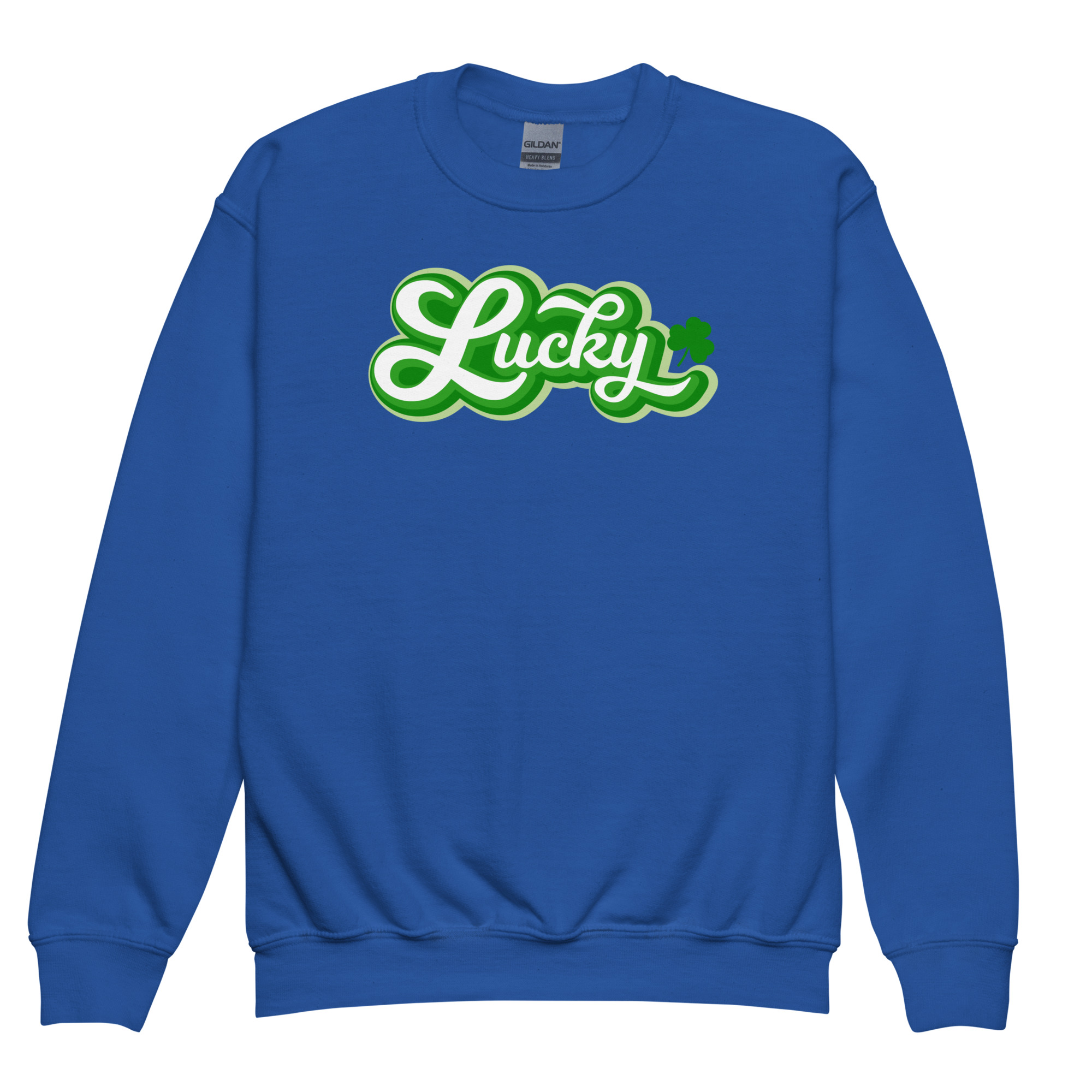 st. patrick's day youth crewneck sweatshirt