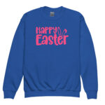 happy easter youth crewneck sweatshirt