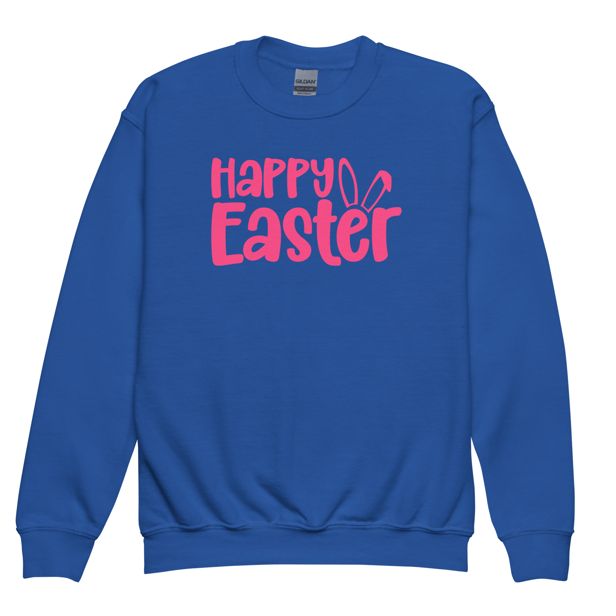 happy easter youth crewneck sweatshirt