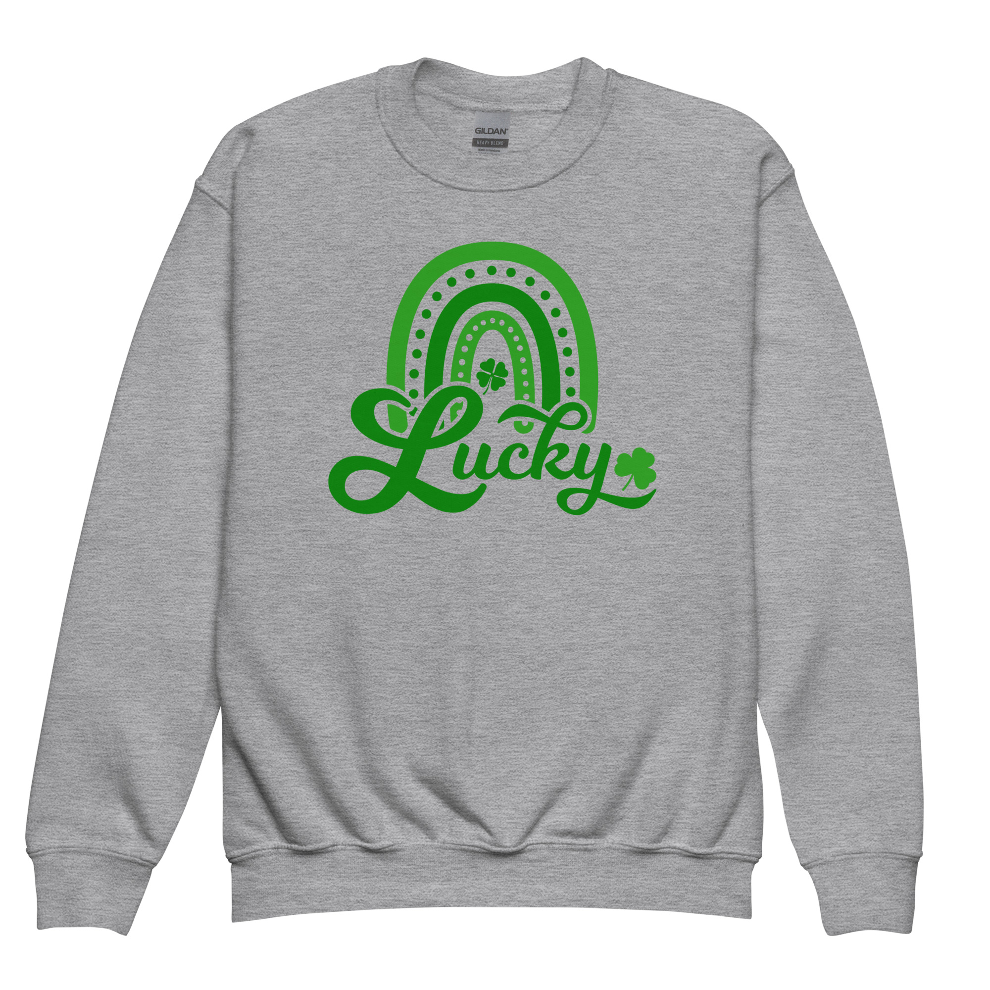 st. patrick's day youth crewneck sweatshirt