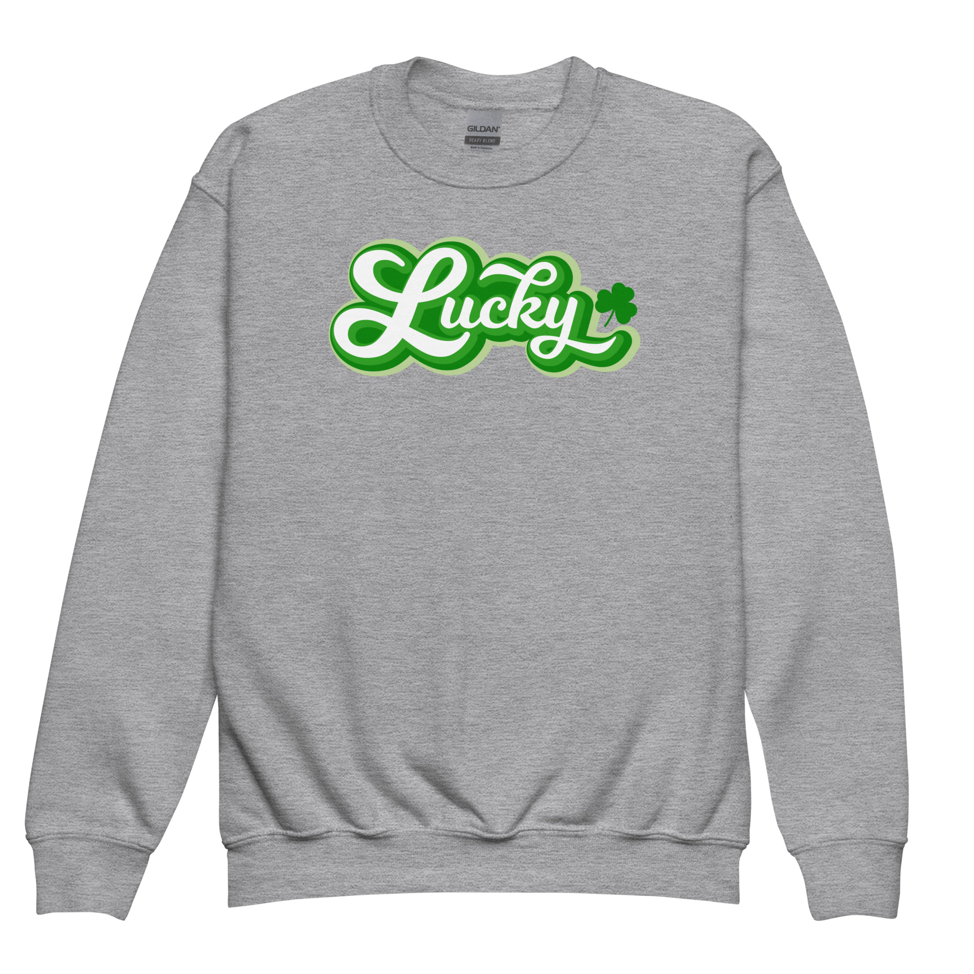 st. patrick's day youth crewneck sweatshirt