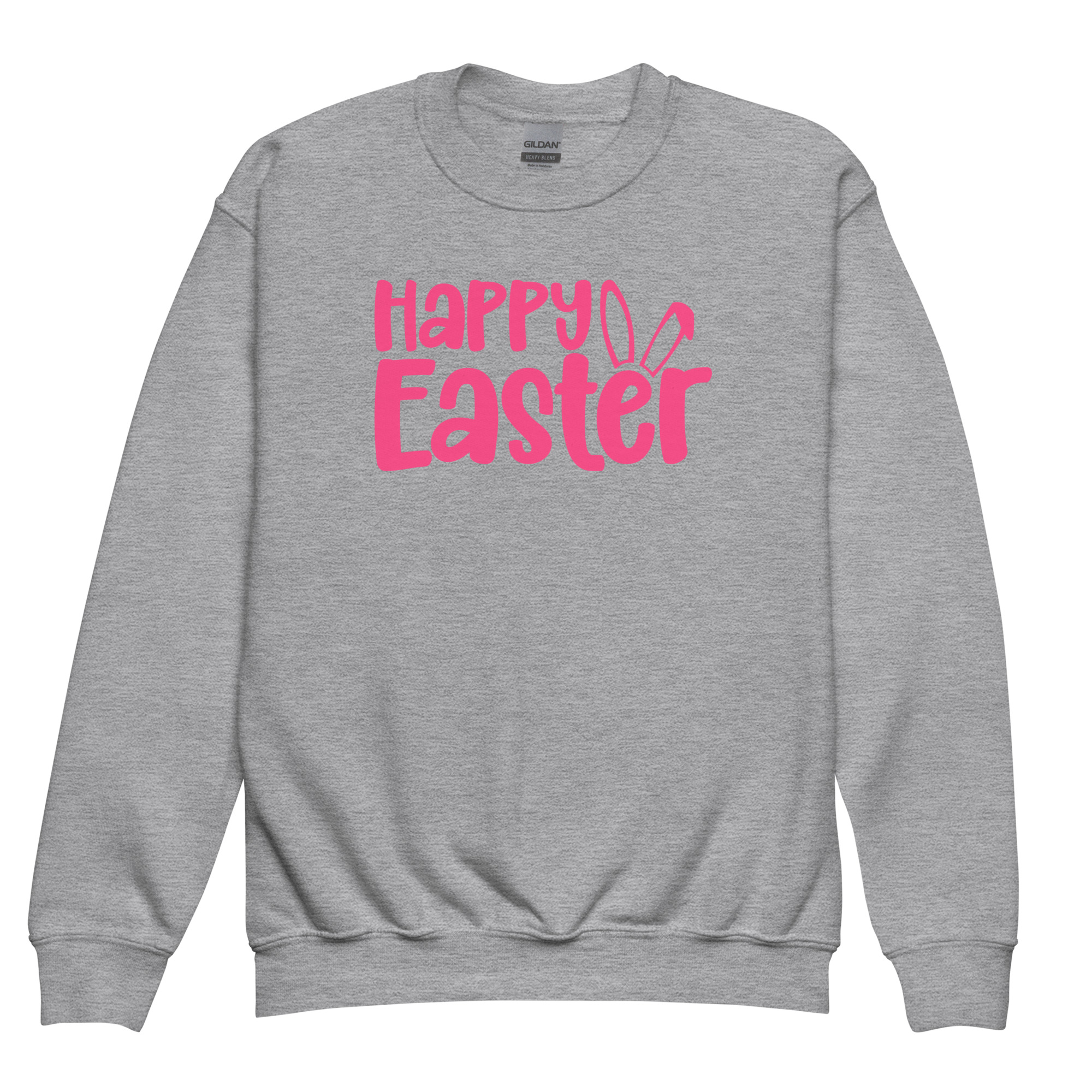 happy easter youth crewneck sweatshirt