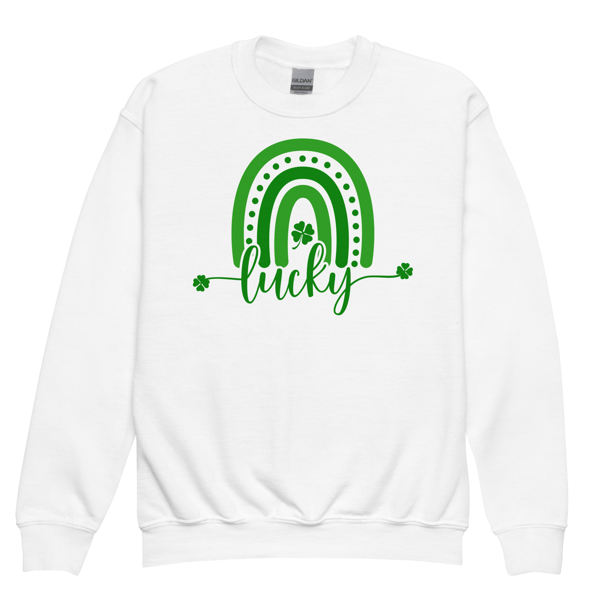 st. patrick's day youth crewneck sweatshirt