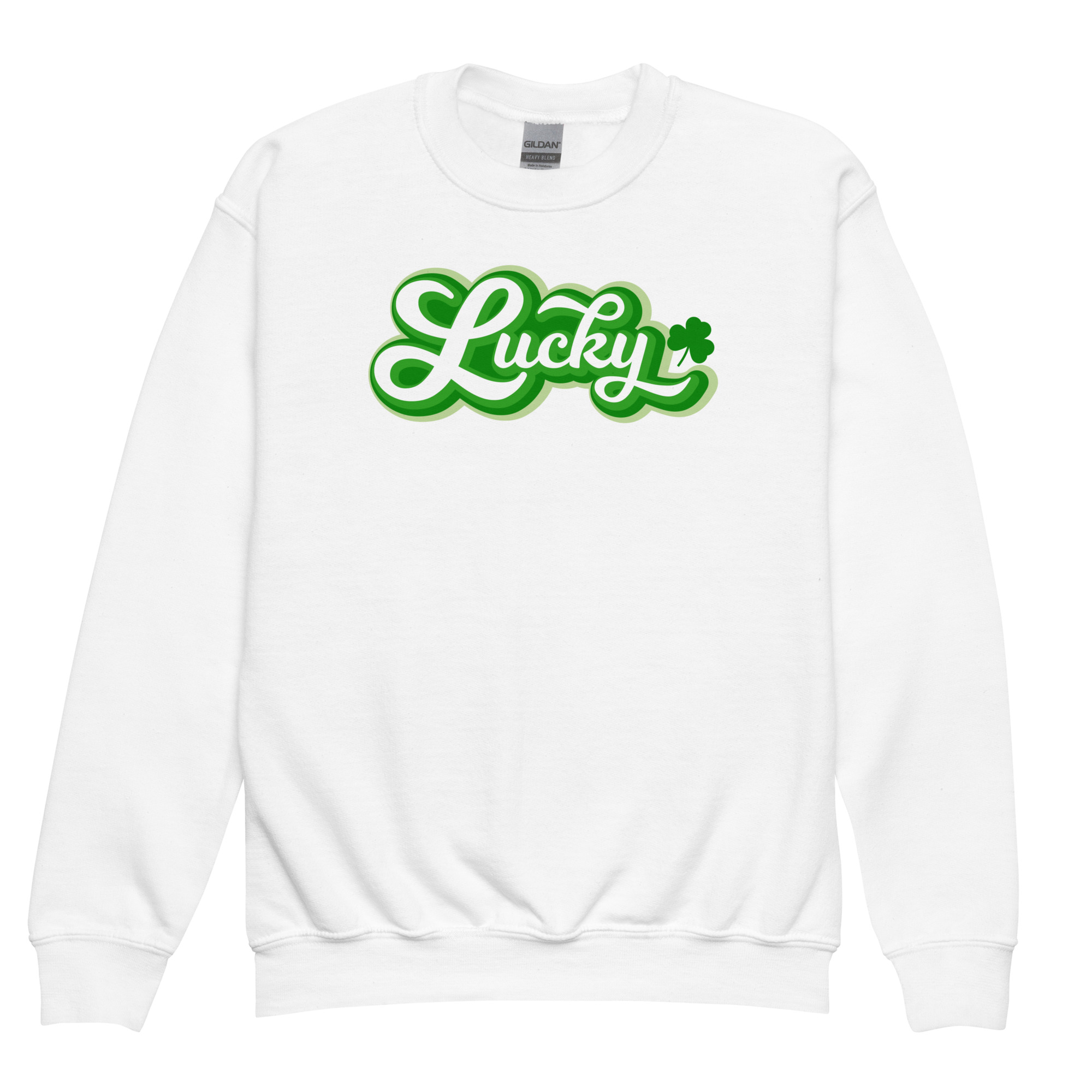 st. patrick's day youth crewneck sweatshirt