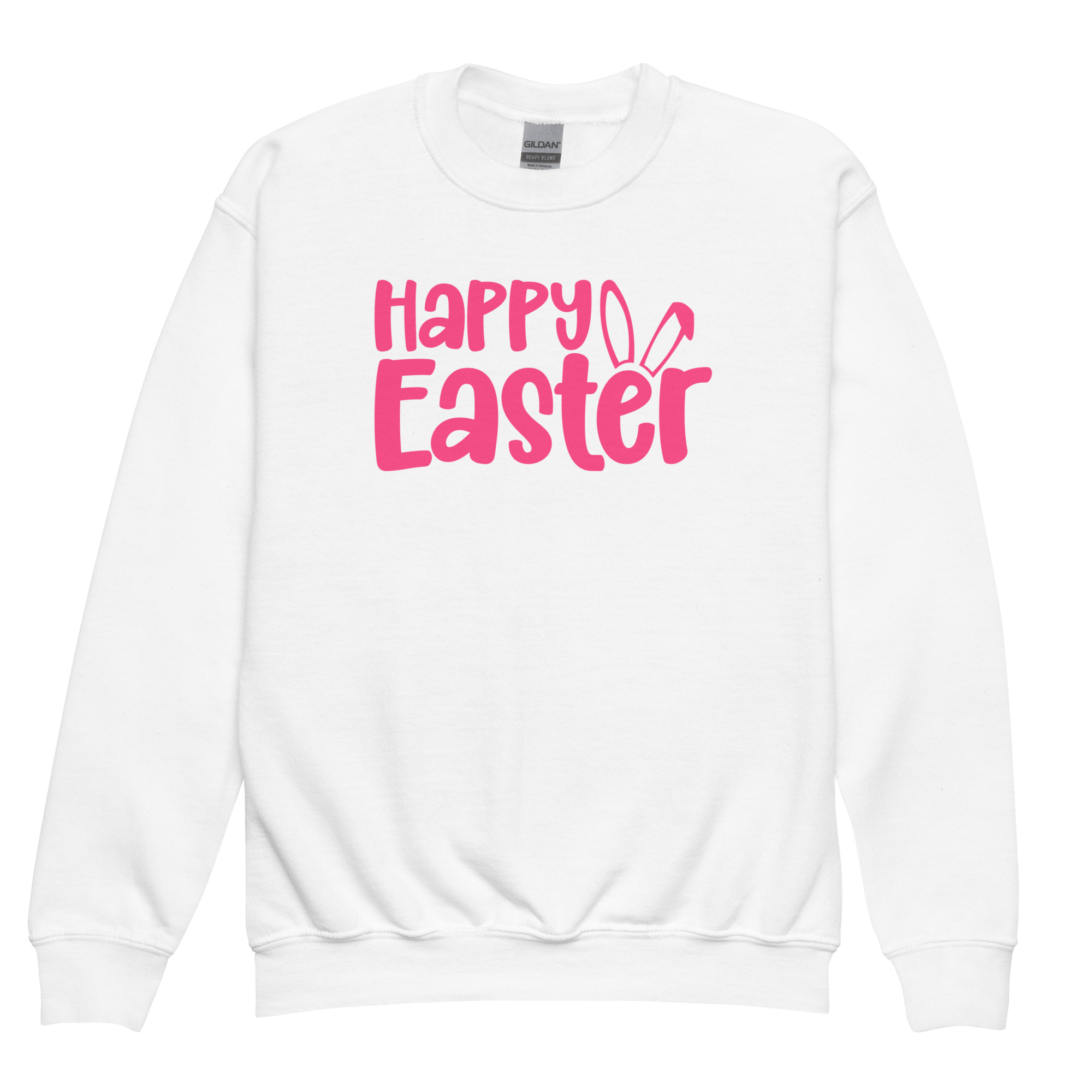 happy easter youth crewneck sweatshirt
