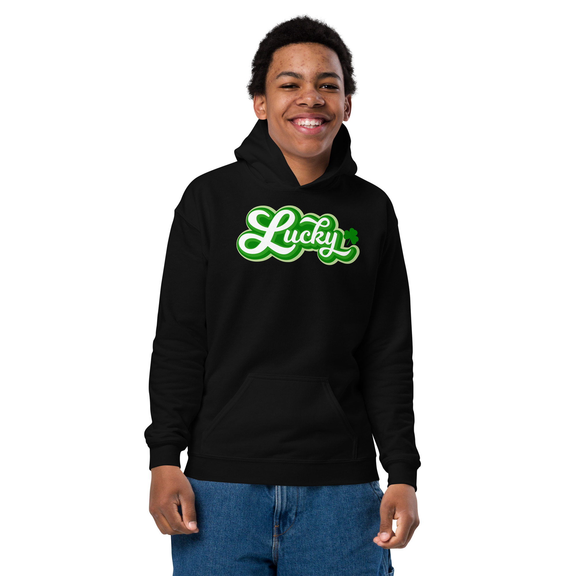 st. patrick's day youth heavy blend hoodie