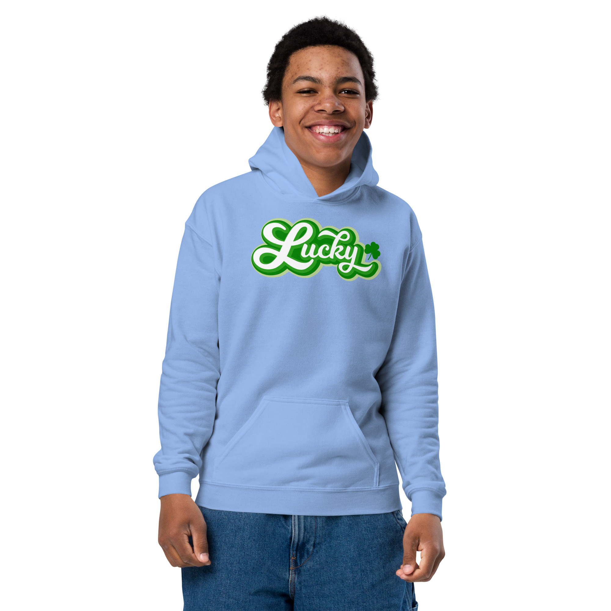 st. patrick's day youth heavy blend hoodie